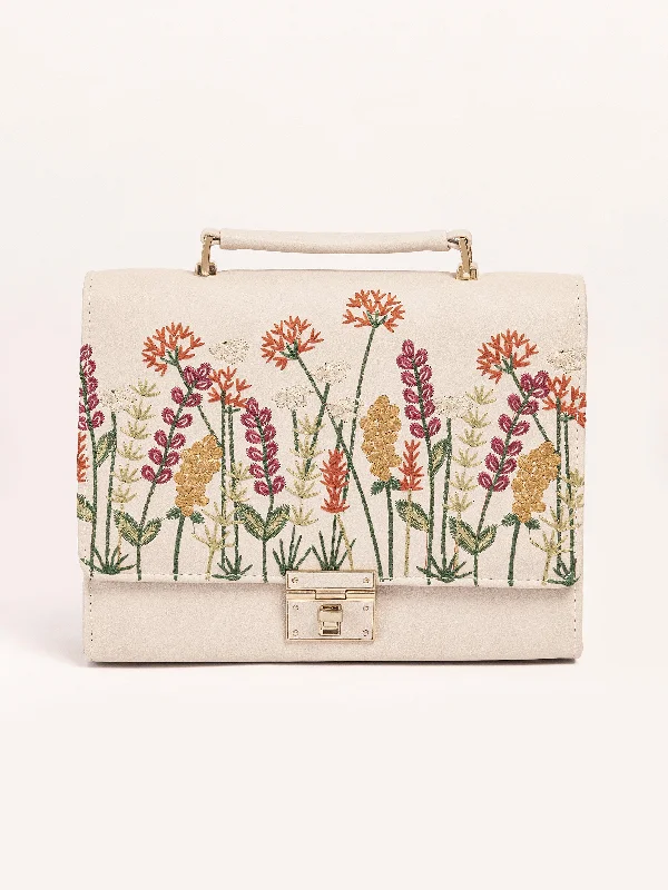 Floral Embroidered Handbag Seasonal Sale On Trendy Handbags