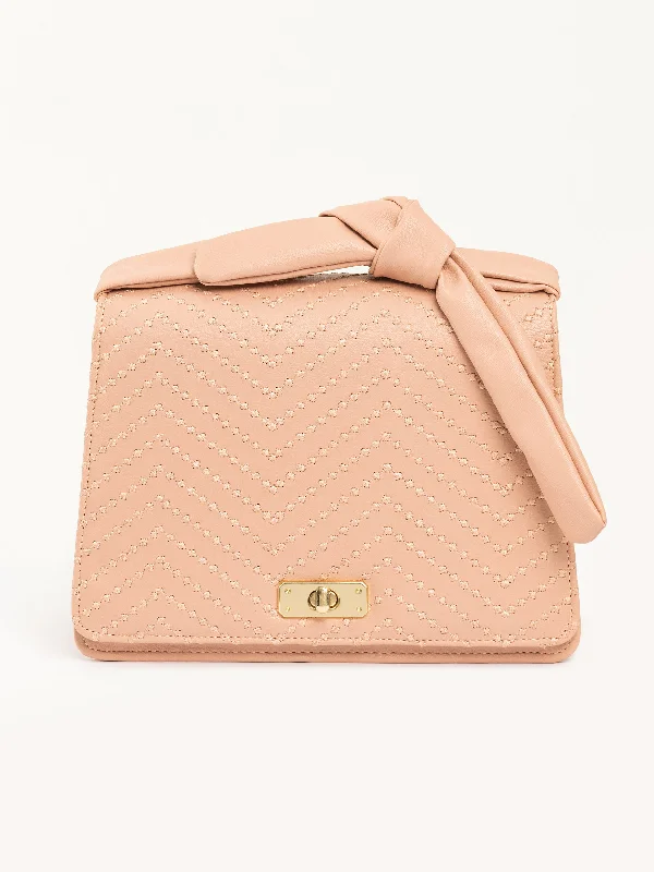 Textured Tie Knot Handbag Flash Sale On Handbags
