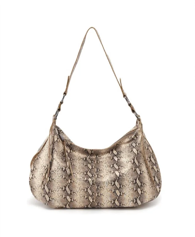 Lennox Leather Shoulder Bag In Glam Snake Fashionable Crossbody Bags At Special Offers Lennox Leather Shoulder Bag In Glam Snake Fashionable Crossbody Bags At Special Offers