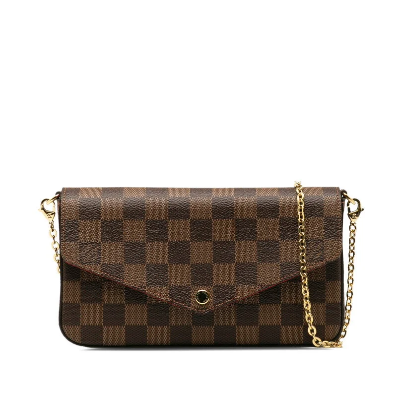 Louis Vuitton Damière N63032 Shoulder Bag PVC/Leather Brown Sleek And Stylish Handbags At Lower Prices Louis Vuitton Damière N63032 Shoulder Bag PVC/Leather Brown Sleek And Stylish Handbags At Lower Prices