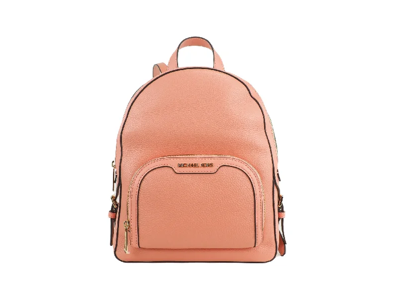 Michael Kors Jaycee Medium Sherbert Pebbled Leather Zip Pocket Backpack Women's Bookbag Chic Shoulder Bags At Promotional Rates Michael Kors Jaycee Medium Sherbert Pebbled Leather Zip Pocket Backpack Women's Bookbag Chic Shoulder Bags At Promotional Rates