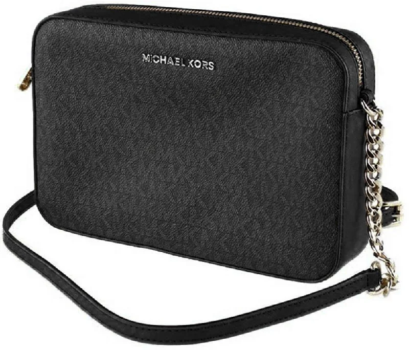 Michael Kors Women's Jet Set Item East West Leather Crossbody Bag Elegant Bags, Limited Stock