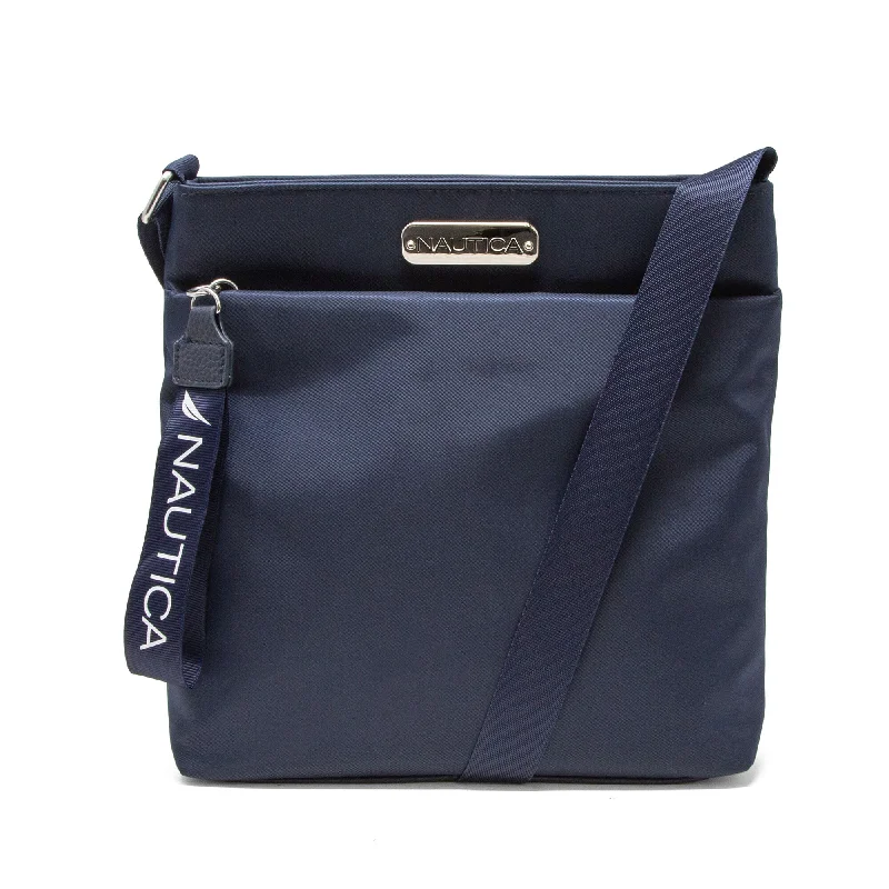 Nautica Womens Diver Canvas Crossbody Bag Classic Bags, Exclusive Deals