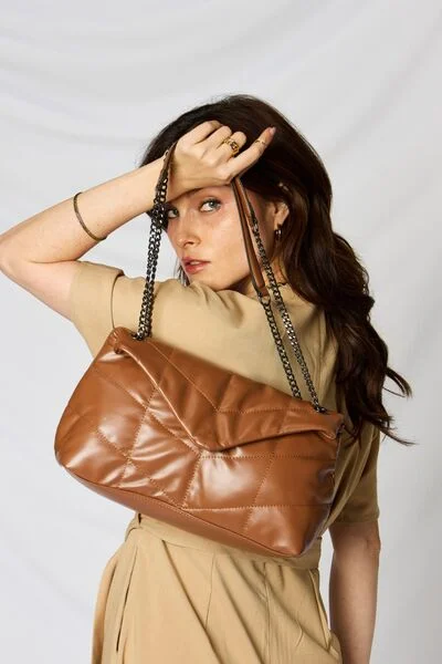 SHOMICO PU Leather Chain Handbag Stylish Bags, Unbeatable Prices