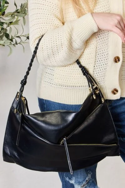 SHOMICO Zipper Detail Shoulder Bag with Pouch Flash Sale On Handbags