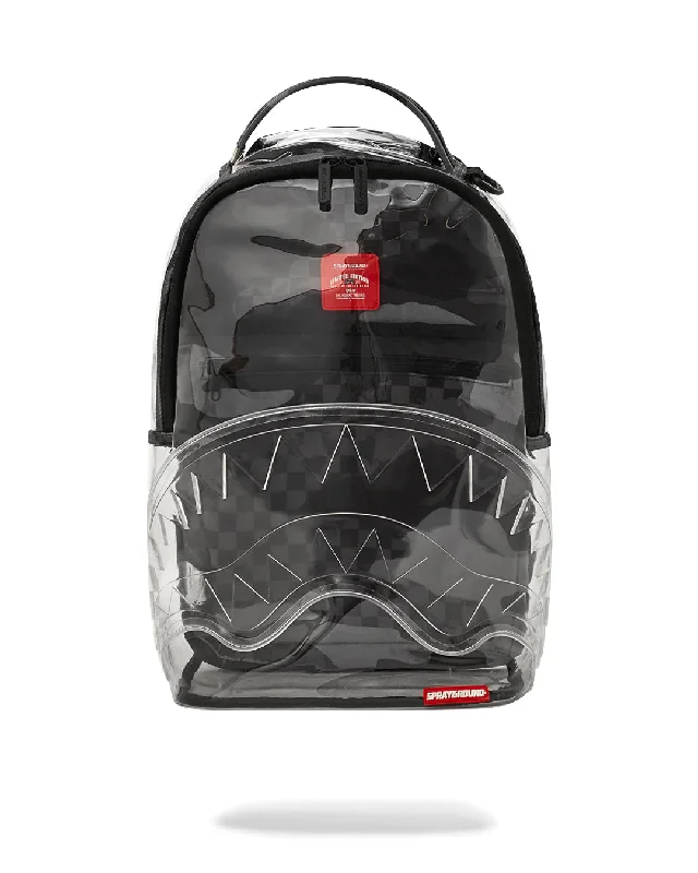 Sprayground  CLEAR GREY CHECK CLEAR BACKPACK Trendy Handbags, Limited-Time Sale
