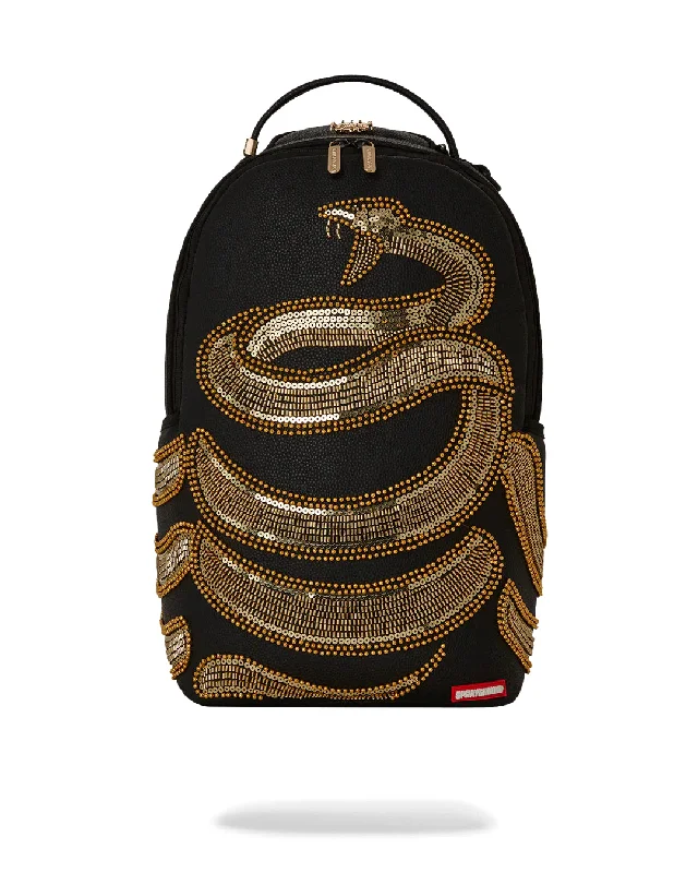 Sprayground  GOLD SEQUIN SNAKE BACKPACK Luxury Handbags At Budget-Friendly Rates