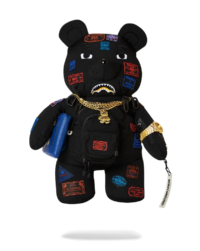 Sprayground  MONEYBEAR JAMES PASSPORT BEAR Fashion Bags With Huge Discounts