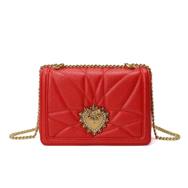 Tiffany & Fred Quilted Sheepskin Heart Shaped Hardware Premium Bags, Special Prices Tiffany & Fred Quilted Sheepskin Heart Shaped Hardware Premium Bags, Special Prices