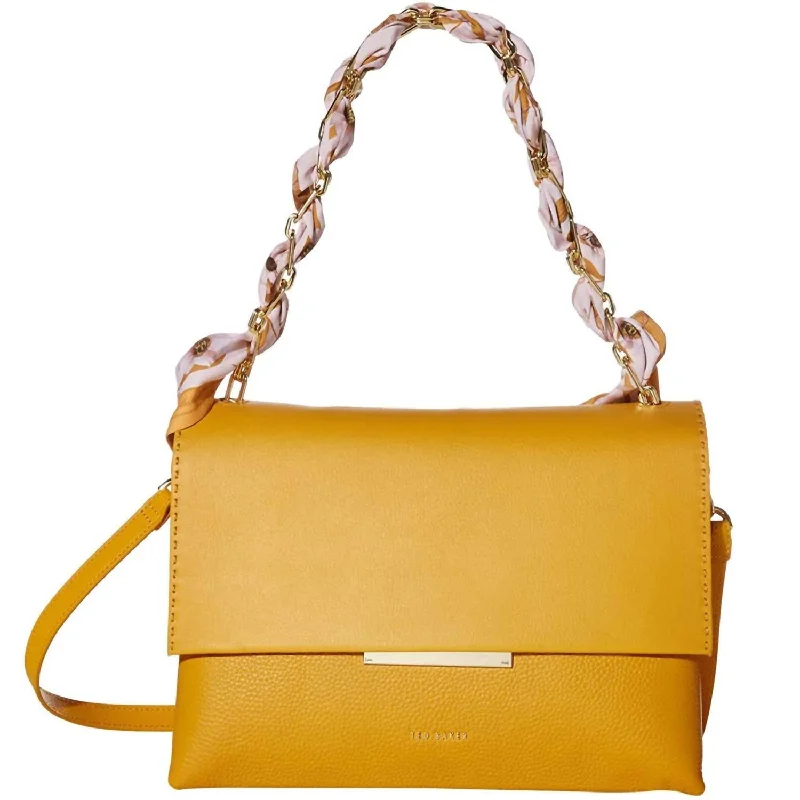 Women'S Evangli Leather Shoulder Bag in Yellow Modern Handbags With Stylish Discounts Women'S Evangli Leather Shoulder Bag in Yellow Modern Handbags With Stylish Discounts
