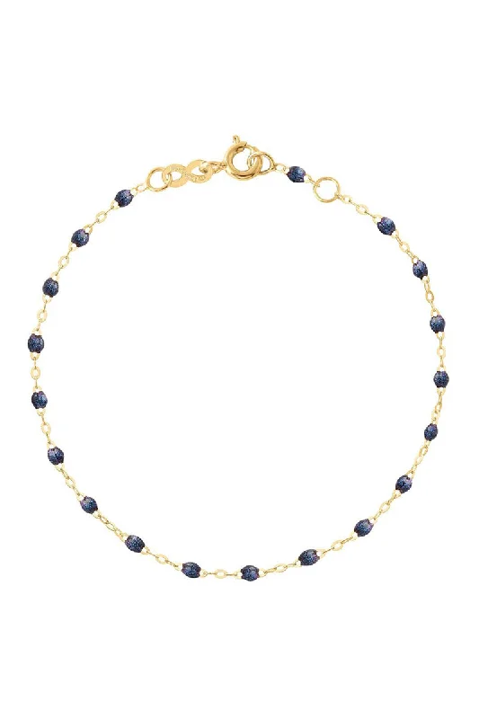 6.7" Classic Gigi Bracelet - MIDNIGHT + YELLOW GOLD