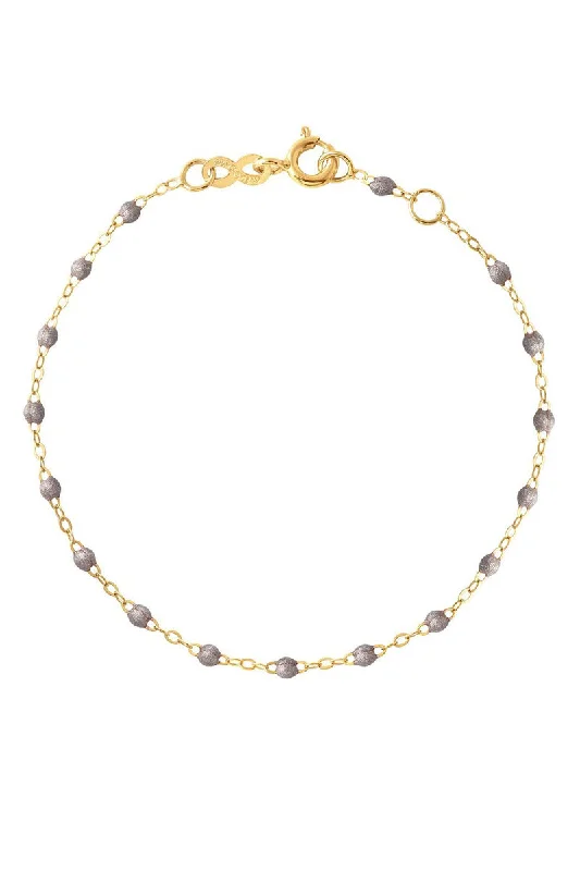 6.7" Classic Gigi Bracelet - SILVER + YELLOW GOLD