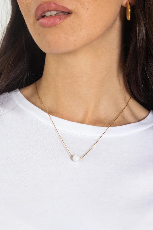 Flash Sale On Stunning Jewelry – Don't Miss Out SPHERE NECKLACE // WHITE