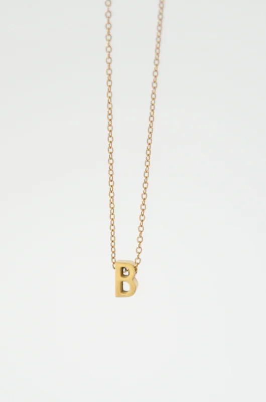 LETTERS NECKLACE // B