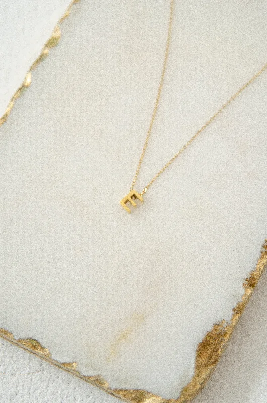 LETTERS NECKLACE // E