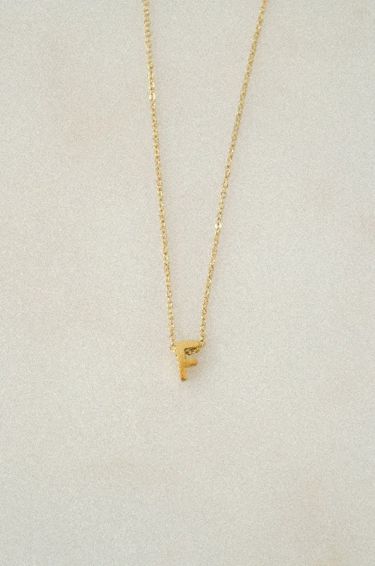 LETTERS NECKLACE // F