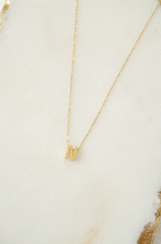 LETTERS NECKLACE // N