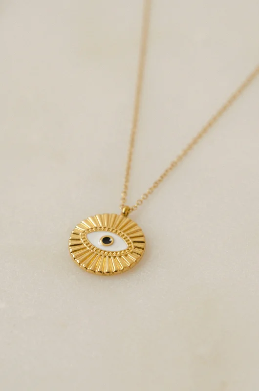 EYE MEDAL NECKLACE