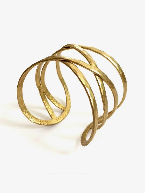 Criss-Cross Cuff Gold