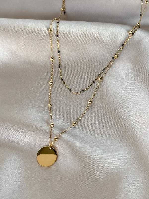 Double Layer Pendant Necklace