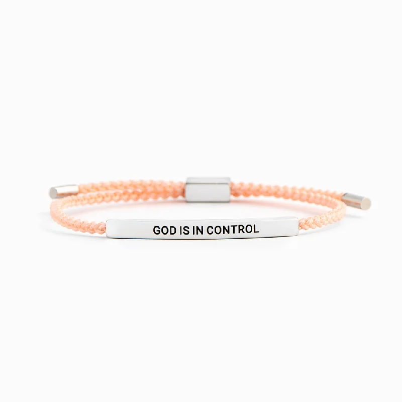 GOD IS IN CONTROL - MOTIVATIONAL TUBE BRACELET