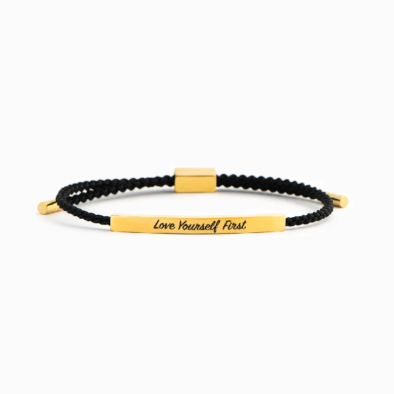 Love Yourself First - Motivational Tube Bracelet