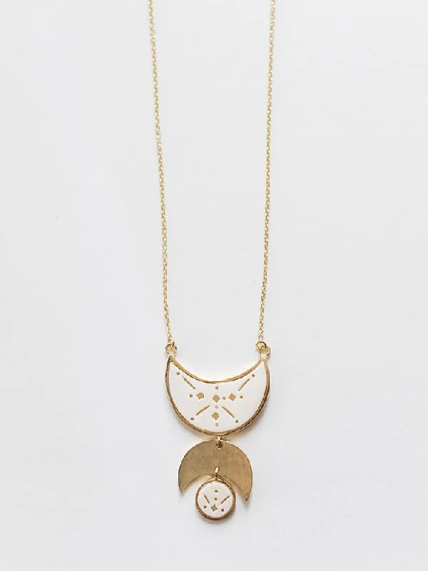 Moon Child Necklace - White