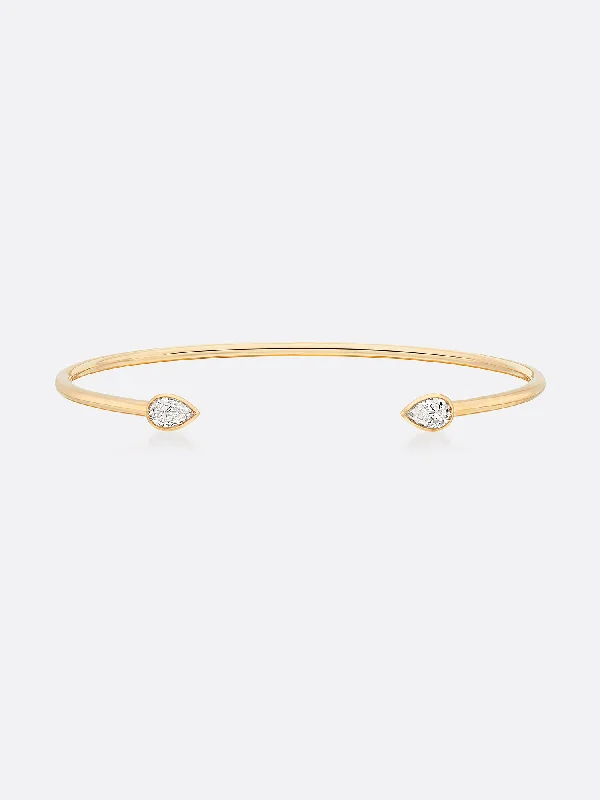 Romance Pear Diamond Droplet Bracelet