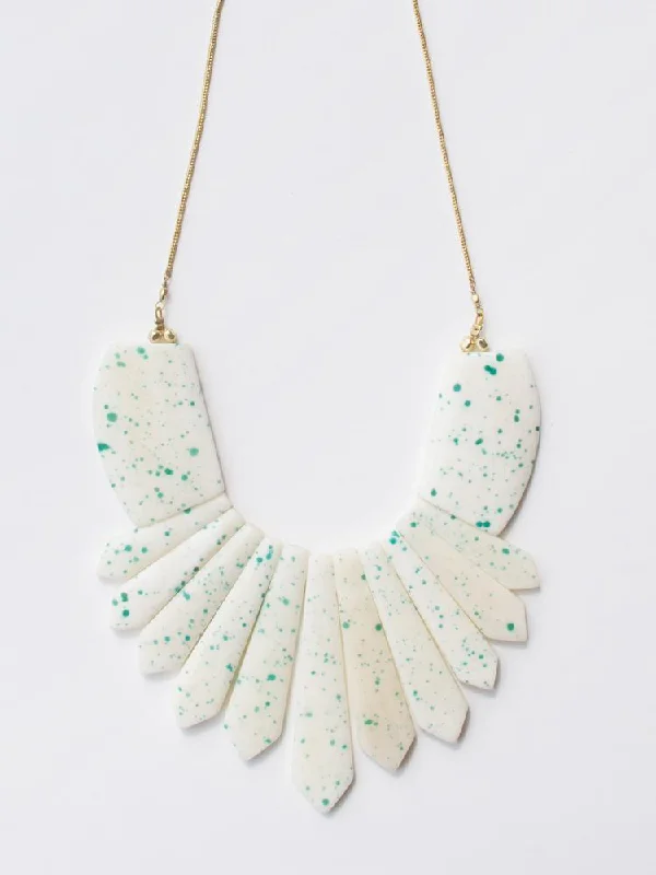 Seurat Speckle Necklace - Blue