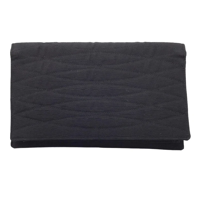 Chanel Black Vintage Early 90's Grosgrain Clutch Bag Exclusive Bag Deals – Perfect For Any Occasion