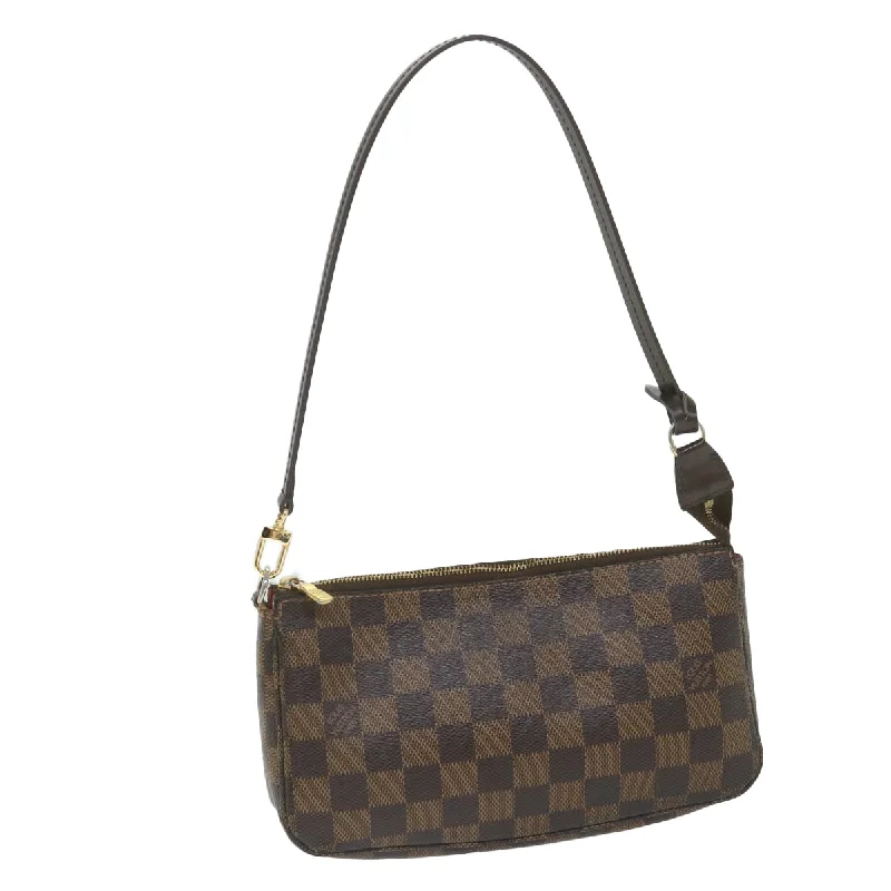 Louis Vuitton Pochette Accessoire  Canvas Clutch Bag (Pre-Owned) High-End Bags, Low-End Prices