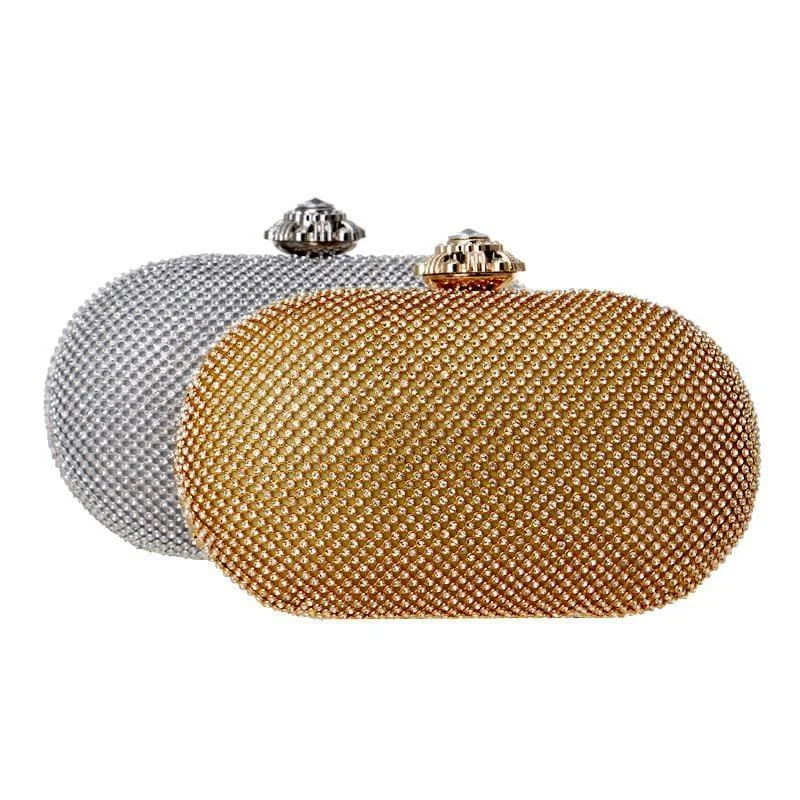 Rhinestones Women Evening Bag Flower Metal Crystal Clutch Affordable Luxury With Top-Quality Handbags