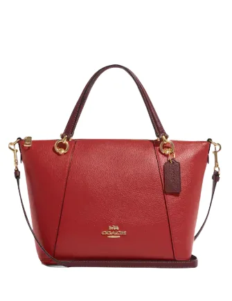 Coach Kacey Satchel In Colorblock Stylish And Functional Bags Now At Reduced Rates