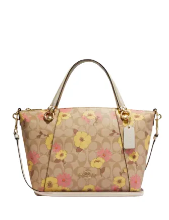Coach Kacey Satchel In Signature Canvas With Floral Cluster Print Fashion Bags With Huge Discounts