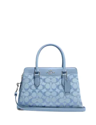 Coach Mini Darcie Carryall In Signature Chambray Trendy Bags, Huge Savings