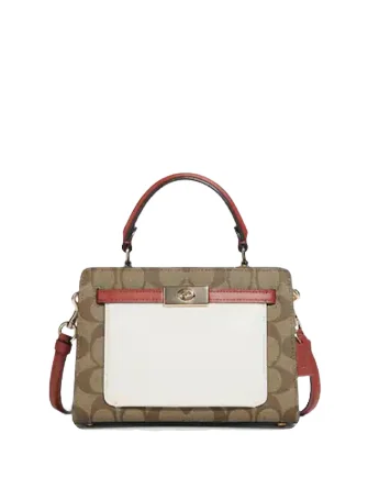 Coach Mini Lane Top Handle In Colorblock Signature Canvas Grab Stylish Bags Before They're Gone
