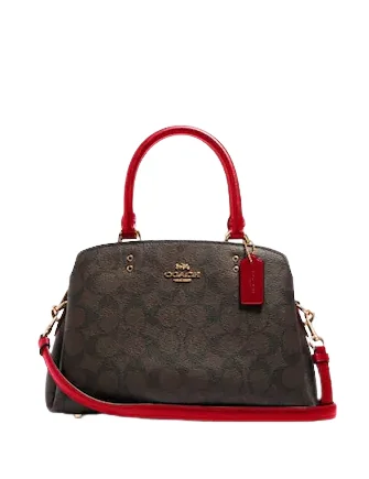 Coach Mini Lillie Carryall In Signature Canvas Trendy Purses With Limited-Time Offers