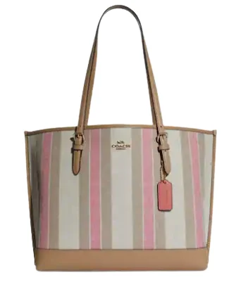 Coach Mollie Tote In Signature Jacquard With Stripes Trendy & Timeless Bags, Now On Sale