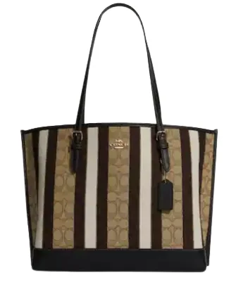Coach Mollie Tote In Signature Jacquard With Stripes Designer-Inspired Bags, Best Prices
