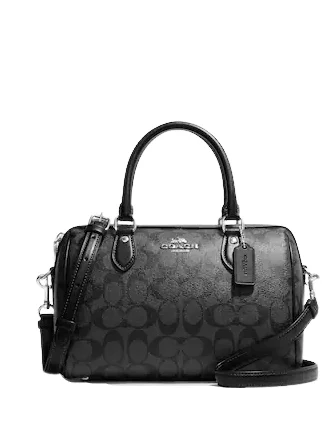 Coach Rowan Satchel In Signature Canvas Trendy Handbags, Limited-Time Sale