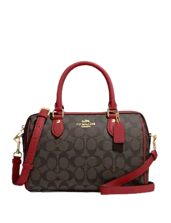 Coach Rowan Satchel In Signature Canvas Timeless Bags, Flash Sale