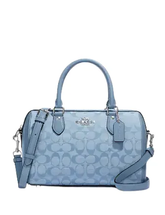 Coach Rowan Satchel In Signature Chambray Exclusive Discounts On Stylish Handbags