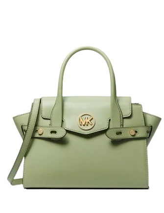 Michael Michael Kors Carmen Medium Faux Leather Belted Satchel Grab Your Favorite Handbags At Discounted Prices