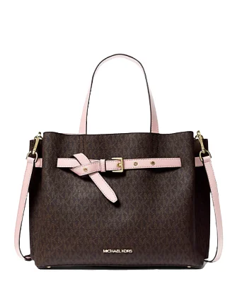 Michael Michael Kors Emilia Large Logo Satchel Fashion Bags With Huge Discounts