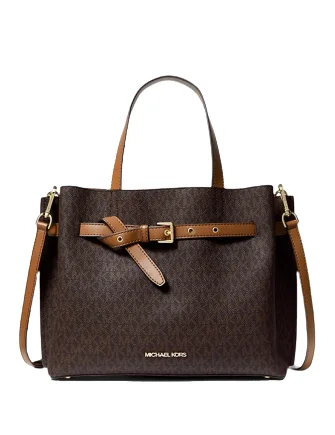 Michael Michael Kors Emilia Large Logo Satchel Seasonal Sale On Trendy Handbags