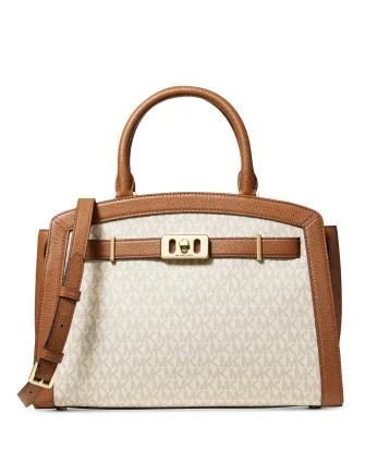 Michael Michael Kors Karson Signature Satchel Statement Handbags At Unbeatable Discounts Michael Michael Kors Karson Signature Satchel Statement Handbags At Unbeatable Discounts