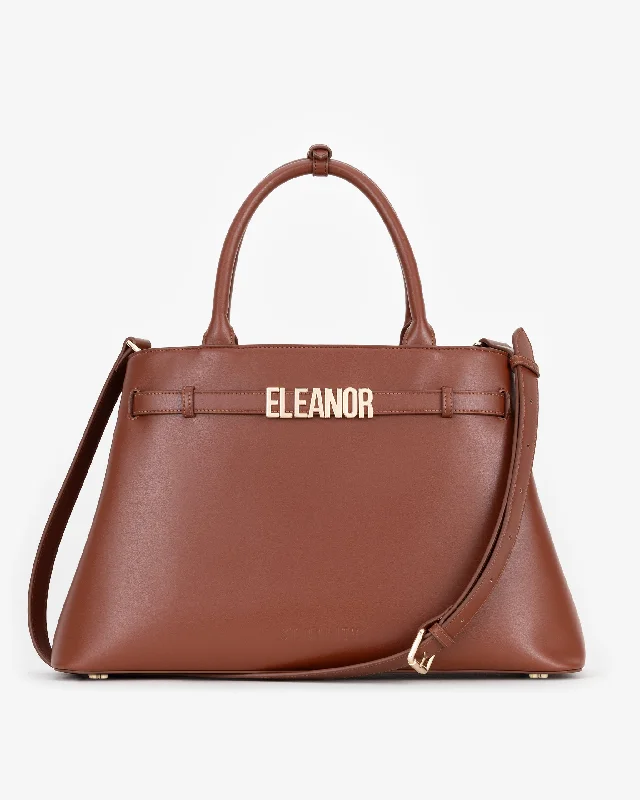 Belt Tote in Cognac with Personalised Hardware Exclusive Bag Deals – Perfect For Any Occasion