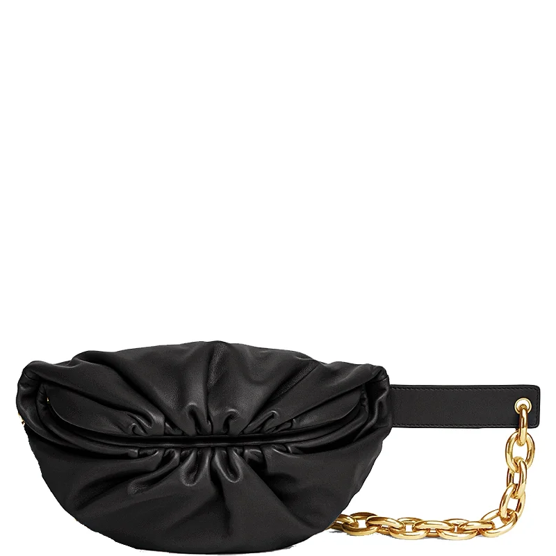 Pouch Chain Belt Bag Mini, Black/Gold Statement Bags, Shop Today