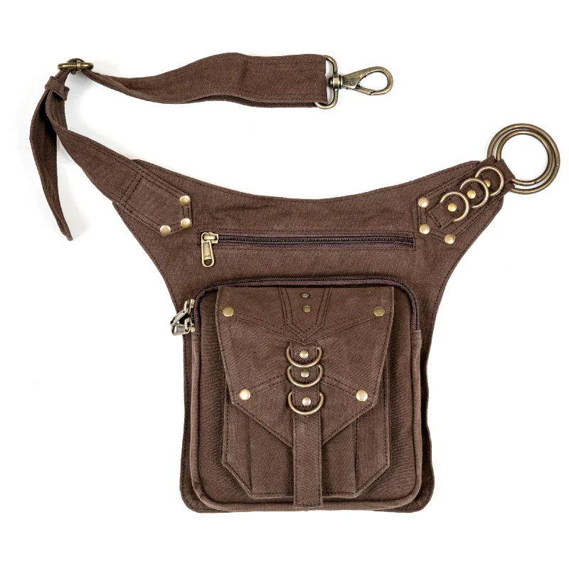Canvas Tank Belt - Chocolate Grab Your Favorite Handbags At Discounted Prices
