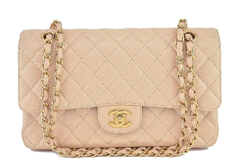 Chanel Beige Clair Caviar Medium Classic 2.55 Double Flap Bag Trendy & Timeless Bags, Now On Sale